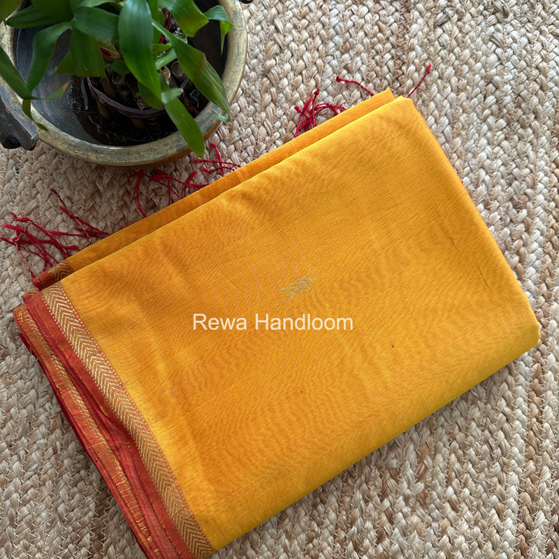 Yellow V Butti Maheshwari Saree VBS065