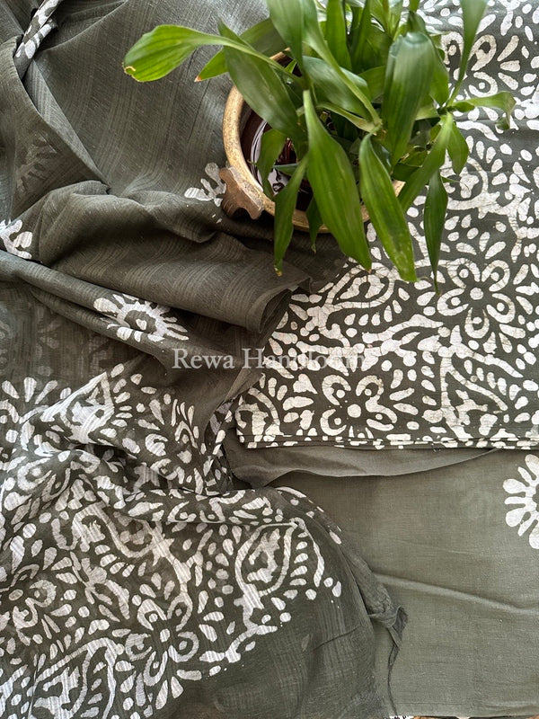 Batik Print Cotton Suit