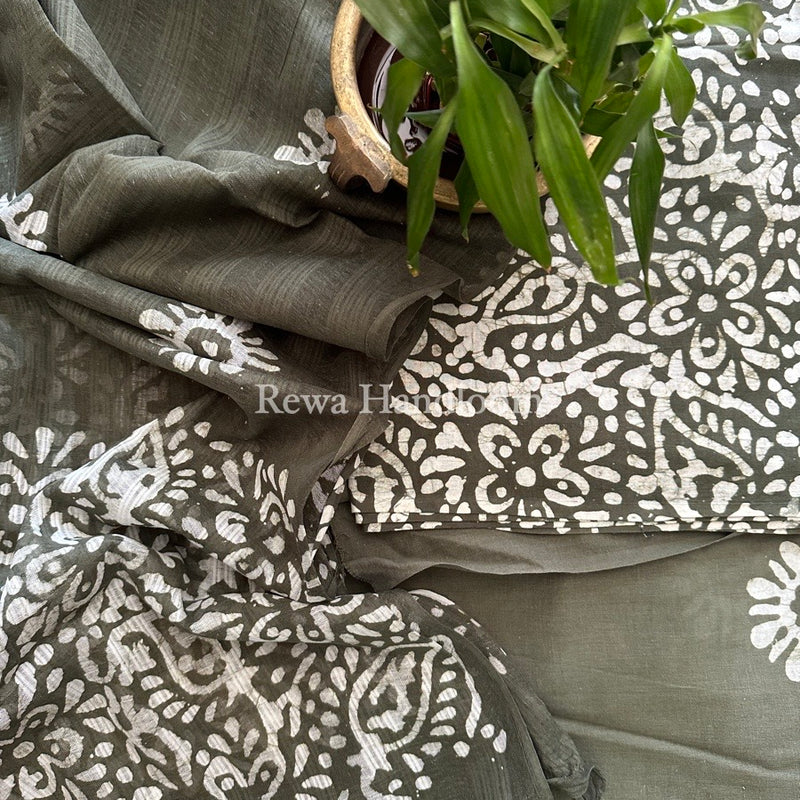 Batik Print Cotton Suit