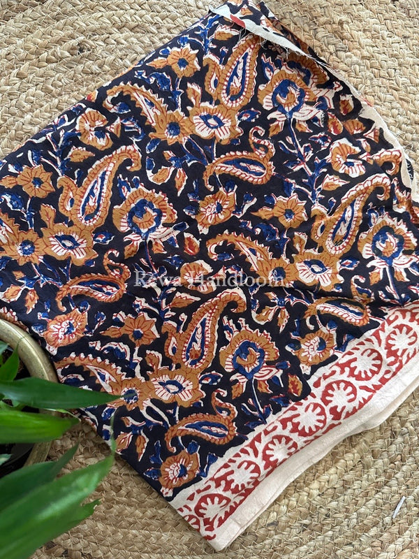  Black Batik Print Cotton Suit BS034