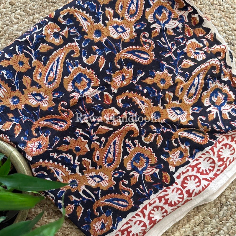  Black Batik Print Cotton Suit BS034