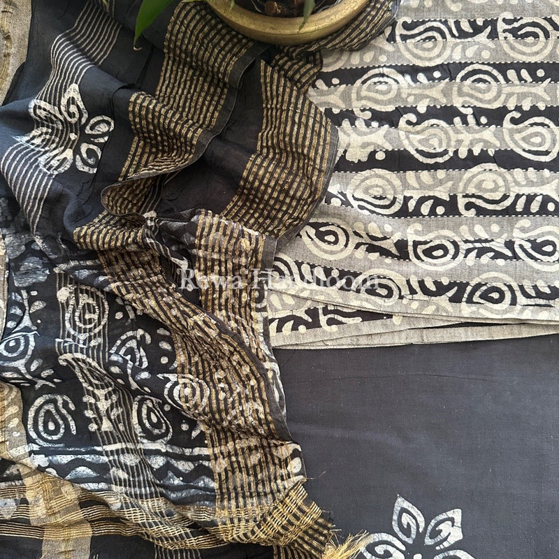 Batik Print Cotton Suit
