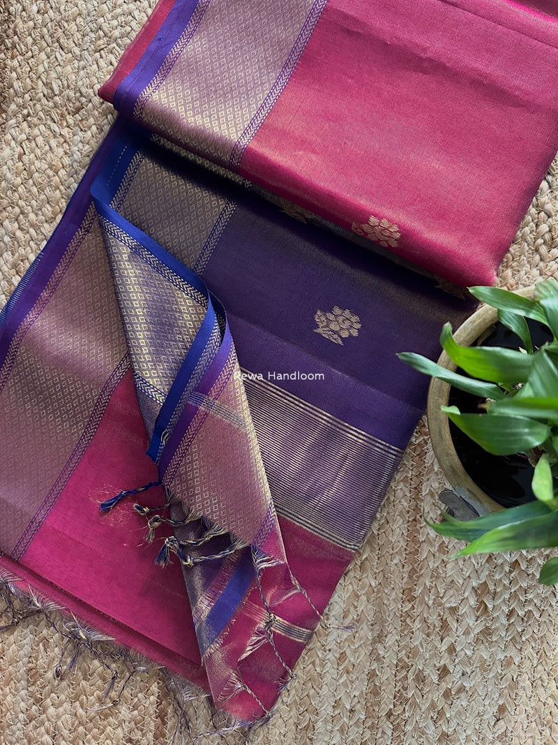 Maheshwari Tissue Silk Saree
