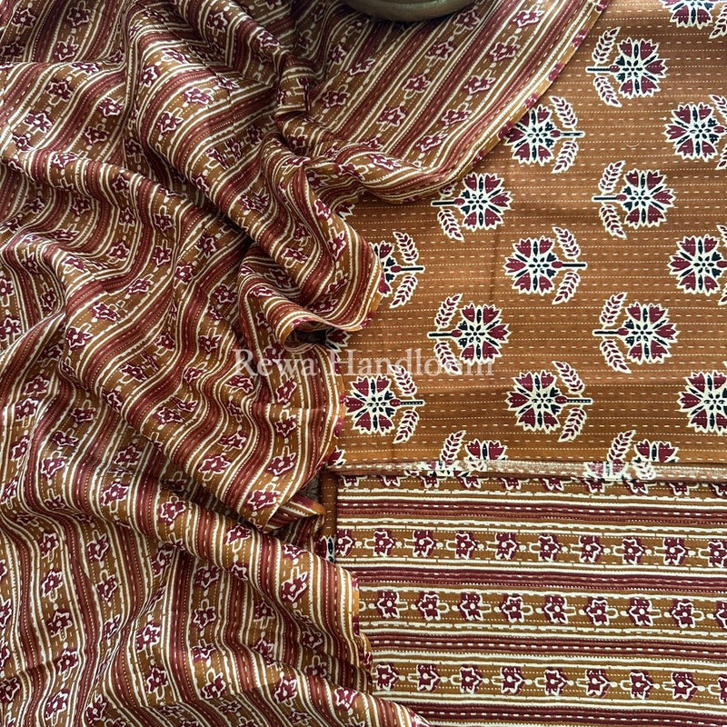Batik Print Cotton Suit