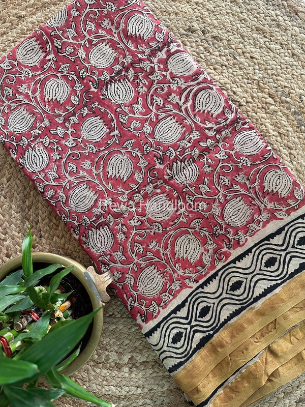 Onion Pink Chanderi Silk Saree CPS03