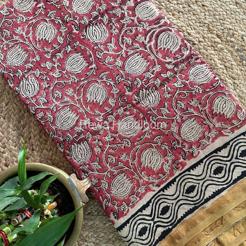 Onion Pink Chanderi Silk Saree CPS03