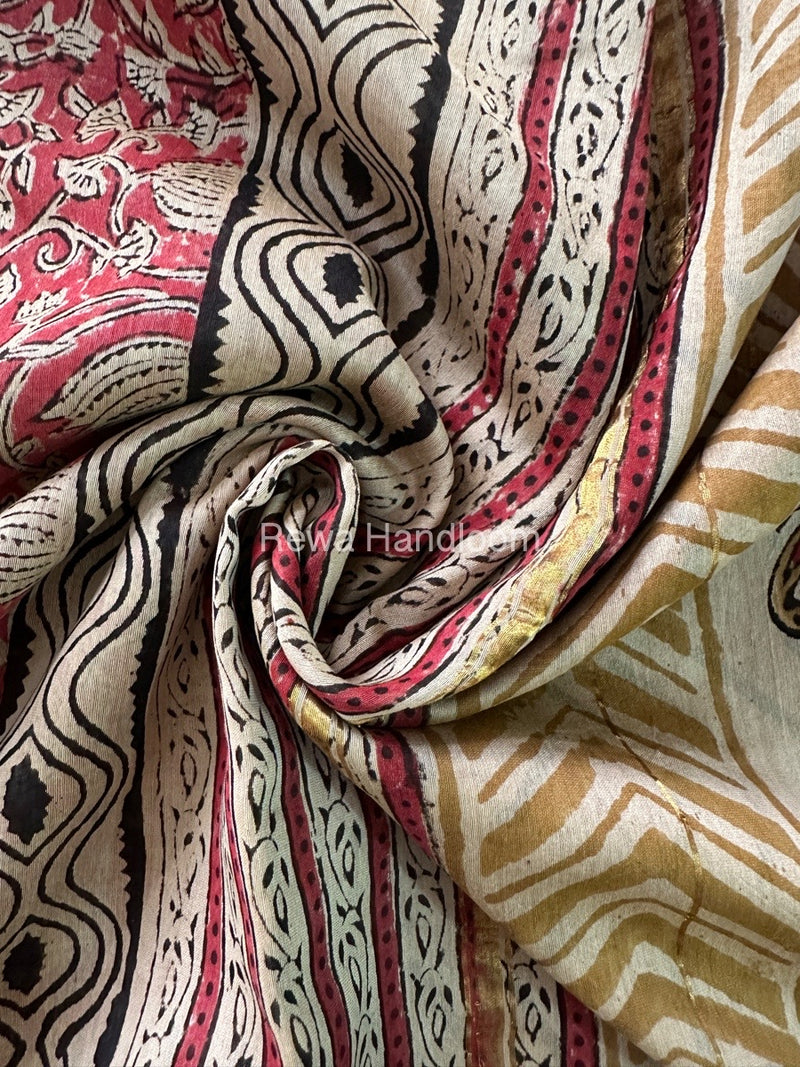 Onion Pink Chanderi Silk Saree CPS03