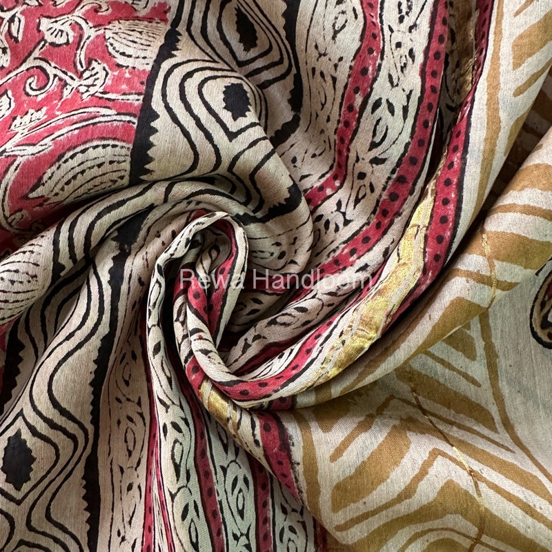 Onion Pink Chanderi Silk Saree CPS03