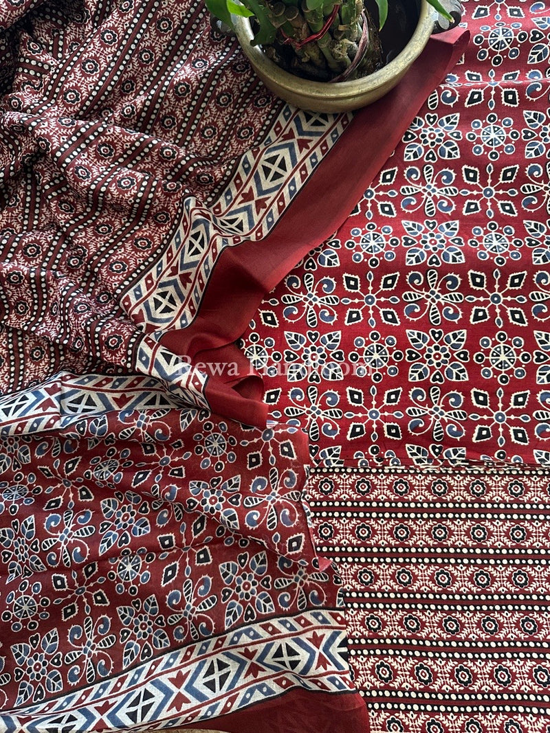 Batik Print Cotton Suit