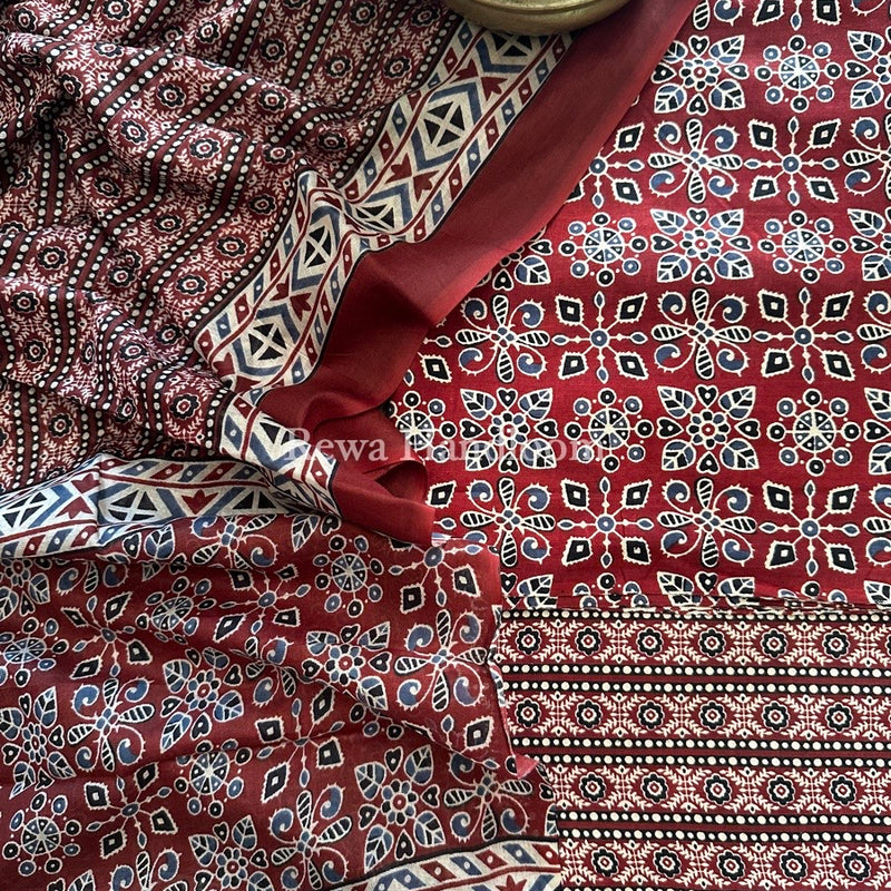 Batik Print Cotton Suit
