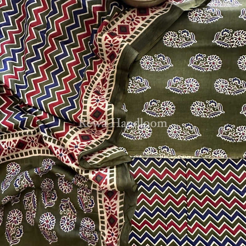 Batik Print Cotton Suit