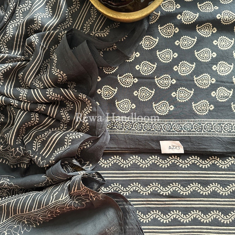 Dabu Print Cotton Suit