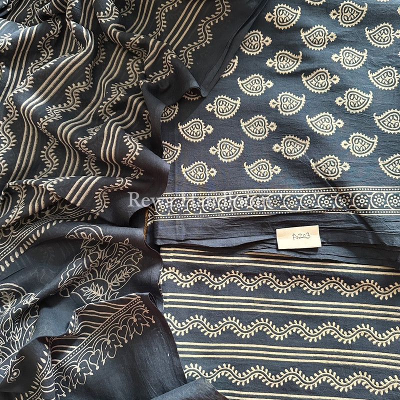 Dabu Print Cotton Suit