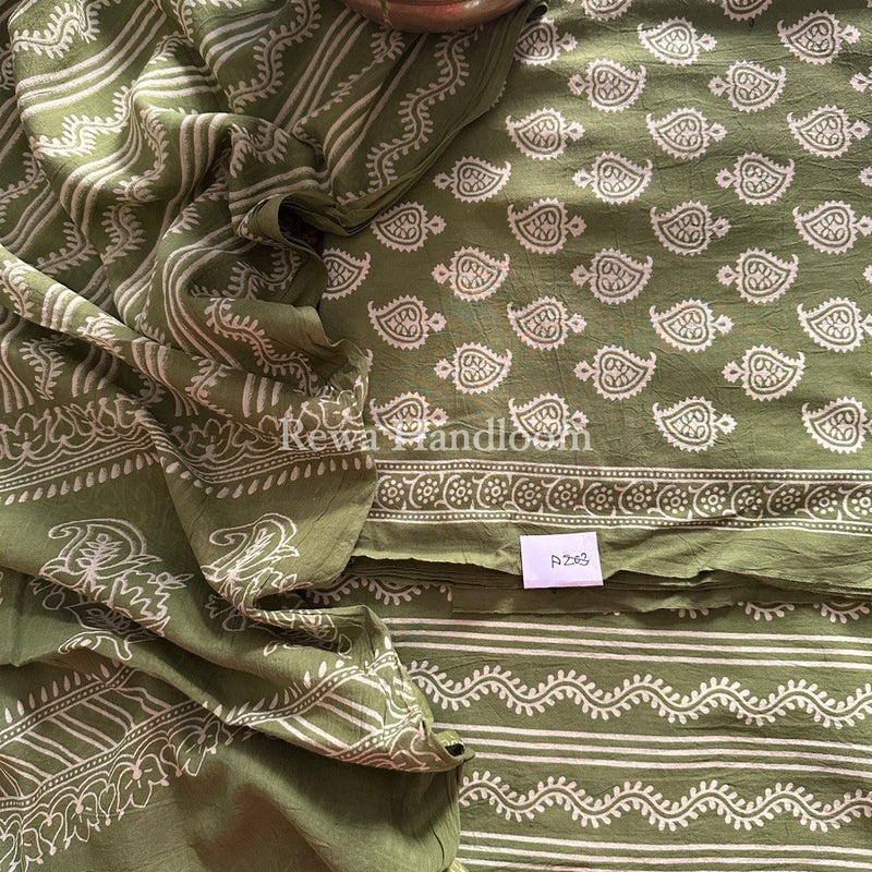 Dabu Print Cotton Suit