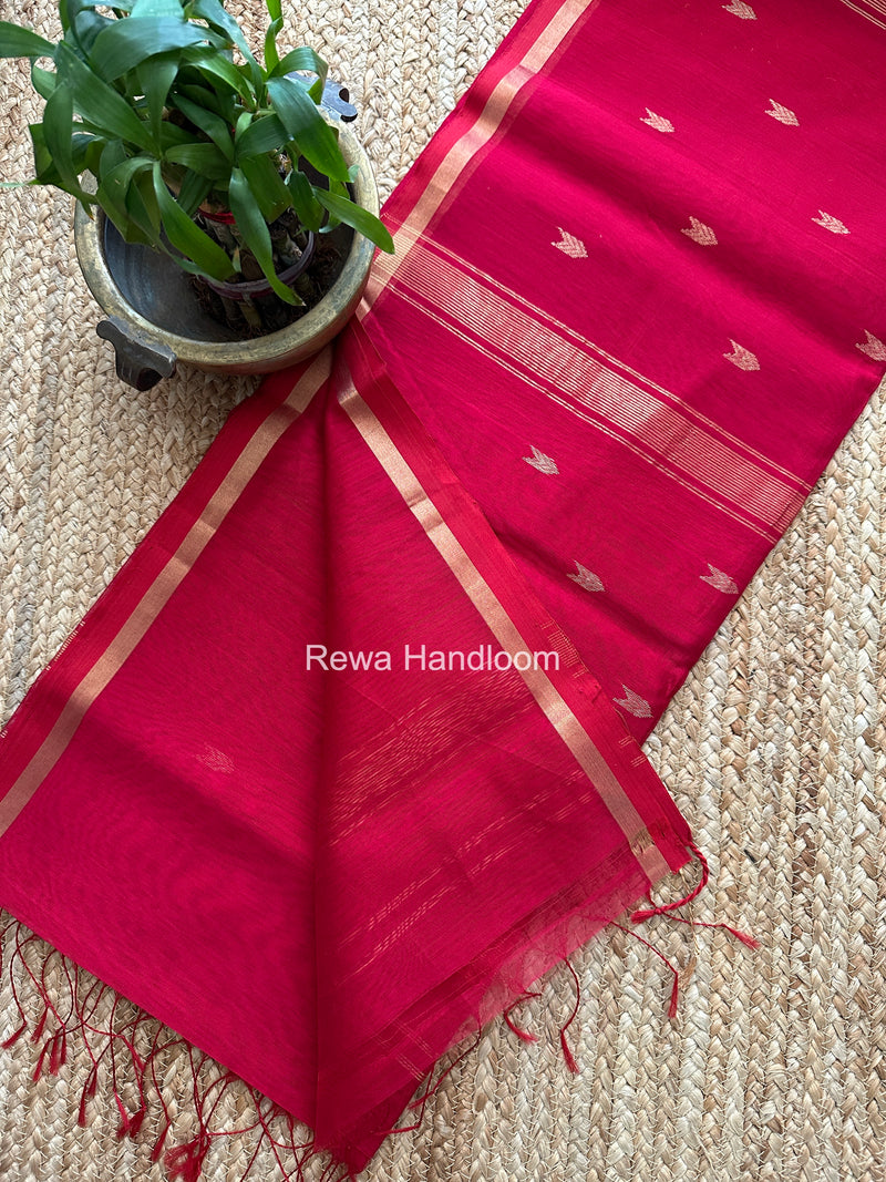 Rani Pink V Butti Maheshwari Saree VBS066