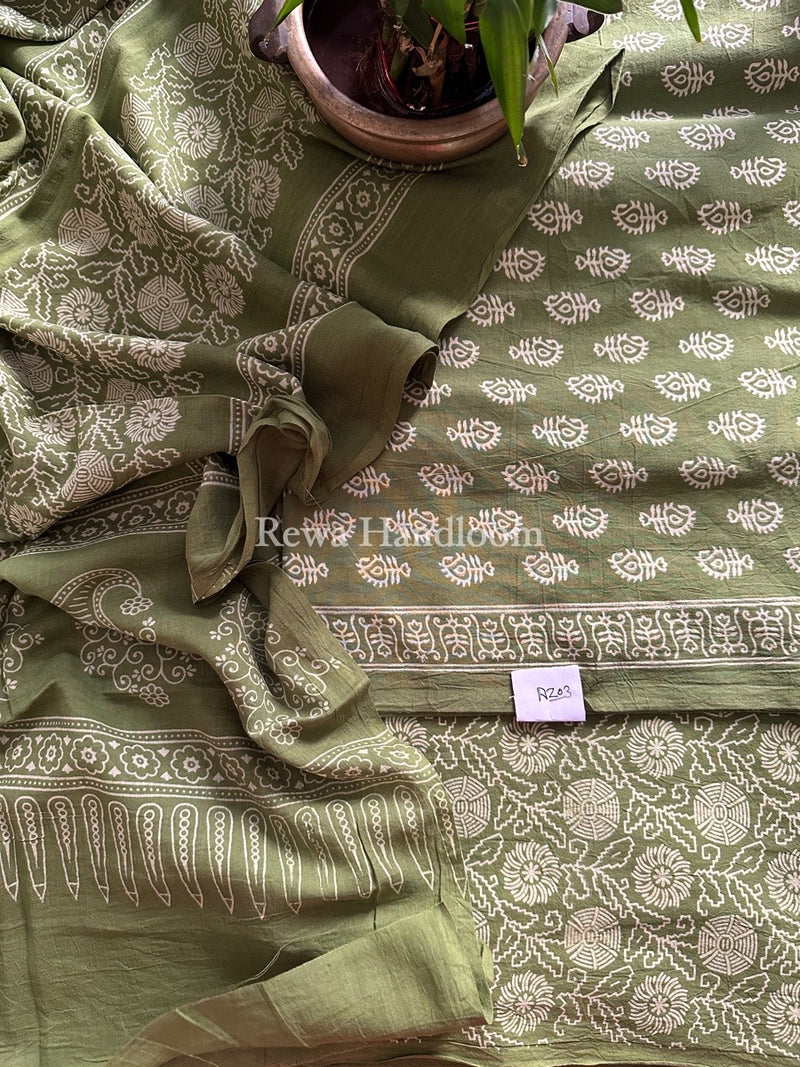 Dabu Print Cotton Suit