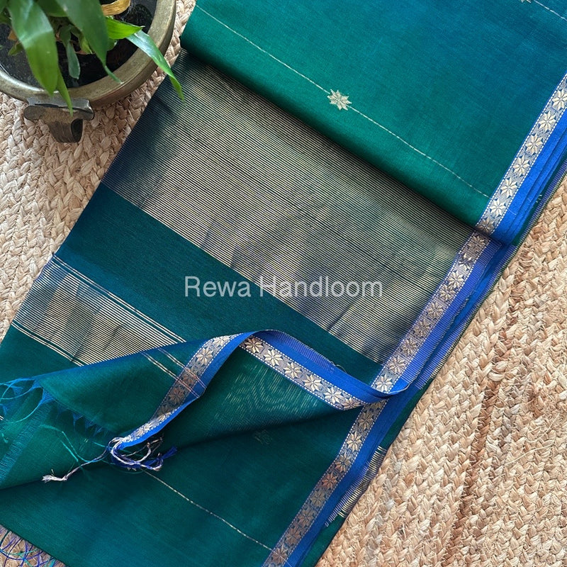  Zari Butti Maheshwari Saree