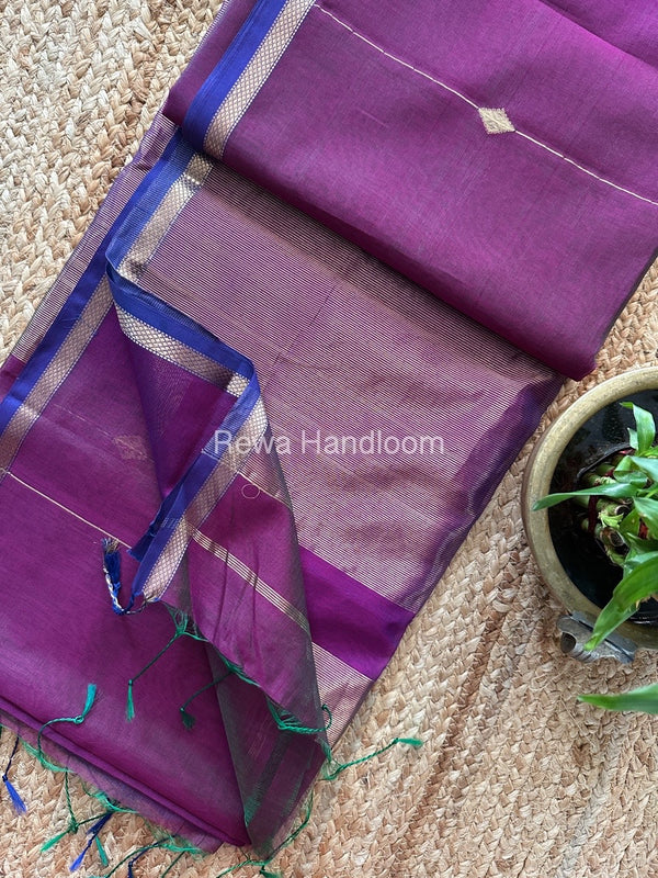  Zari Butti Maheshwari Saree
