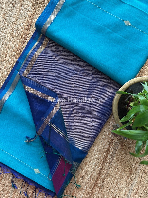  Zari Butti Maheshwari Saree
