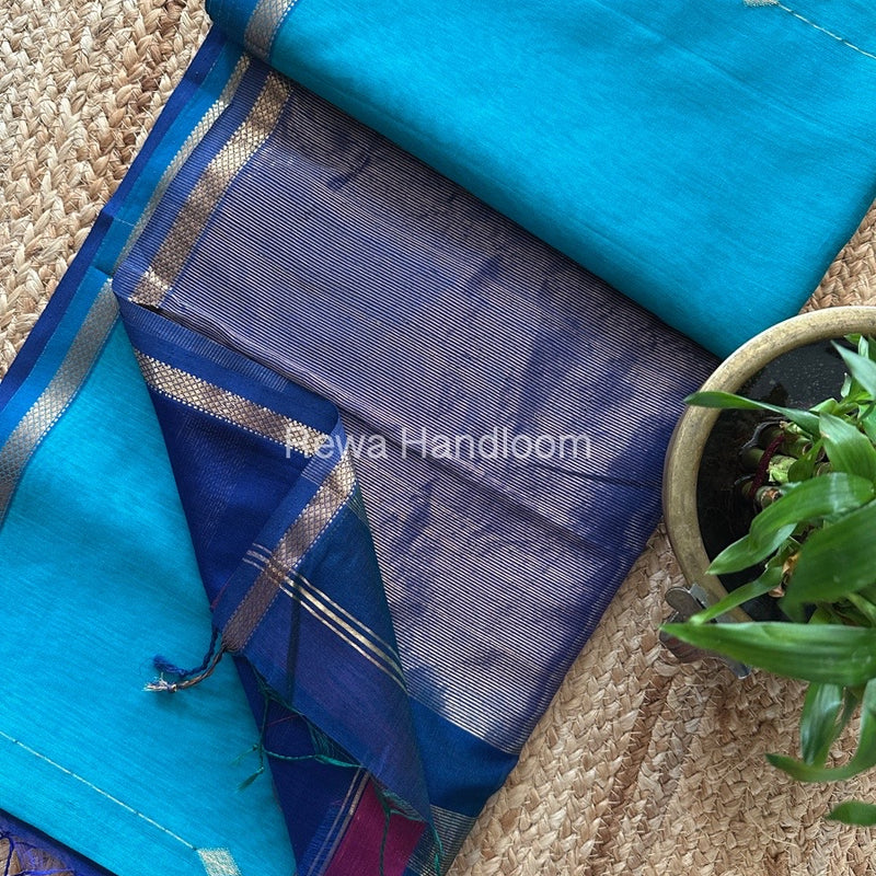  Zari Butti Maheshwari Saree