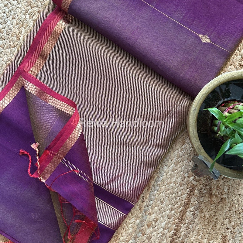  Zari Butti Maheshwari Saree