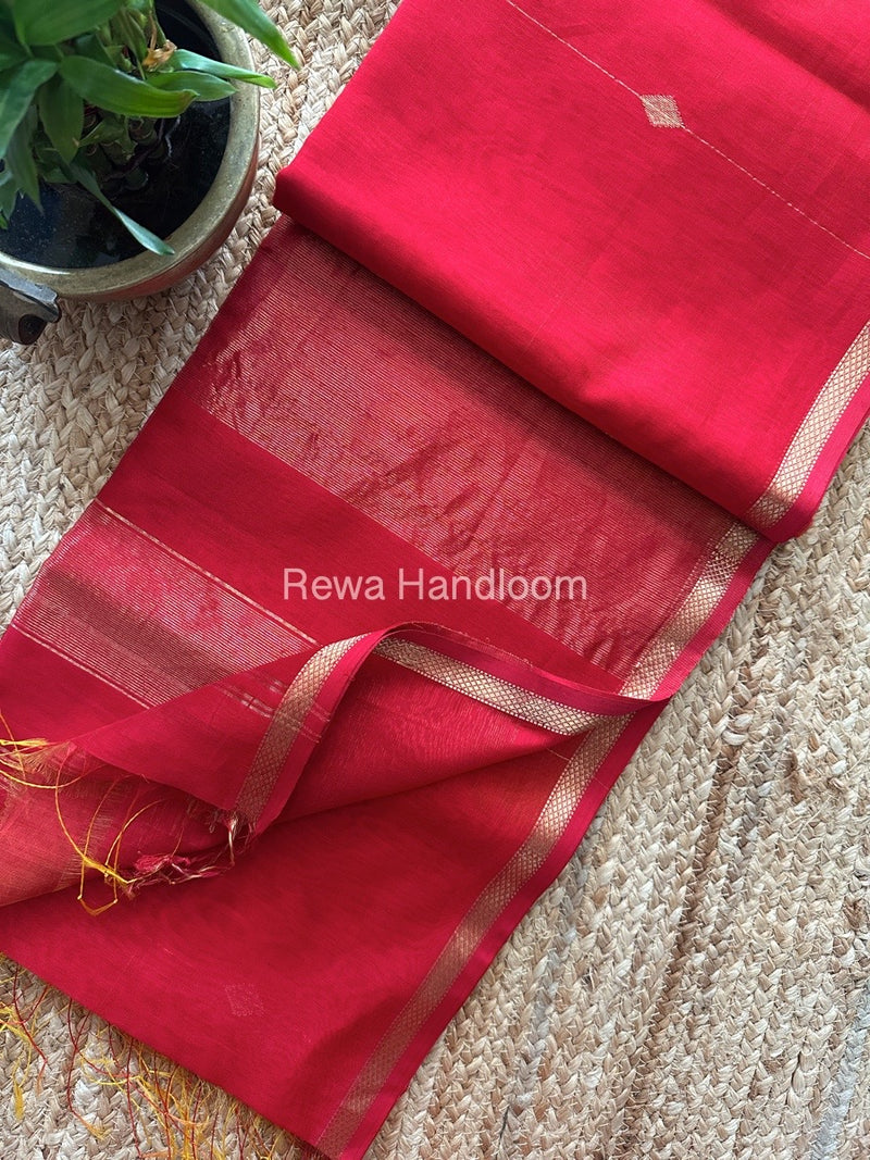 Zari Butti Maheshwari Saree