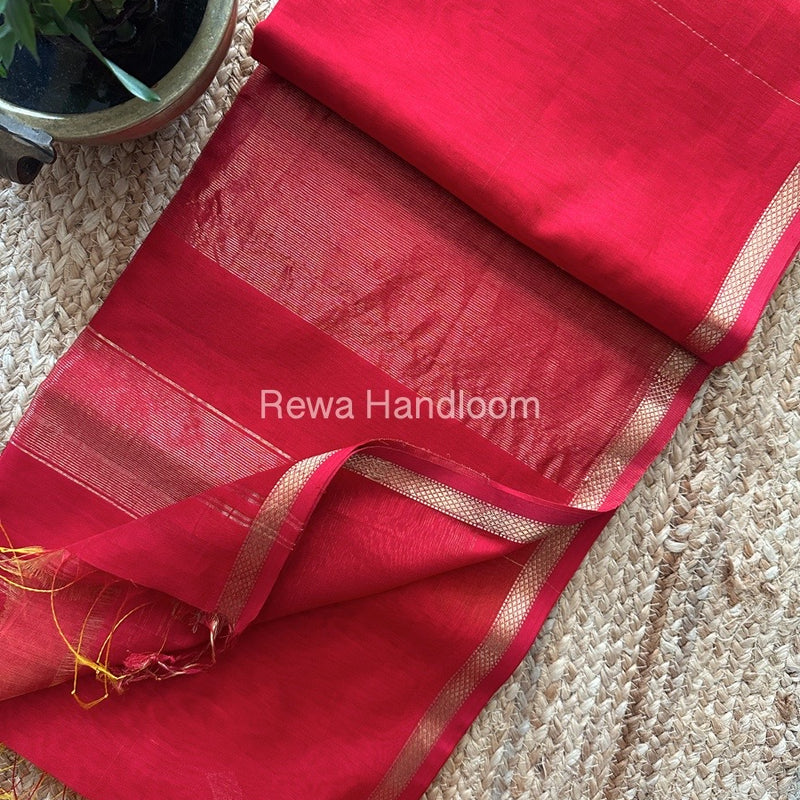  Zari Butti Maheshwari Saree