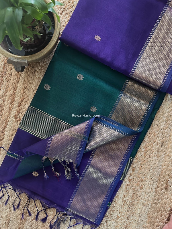 Maheshwari Flower Butti Saree