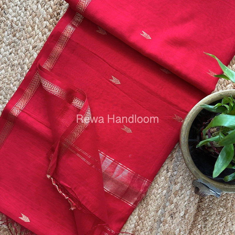  Zari Butti Maheshwari Saree