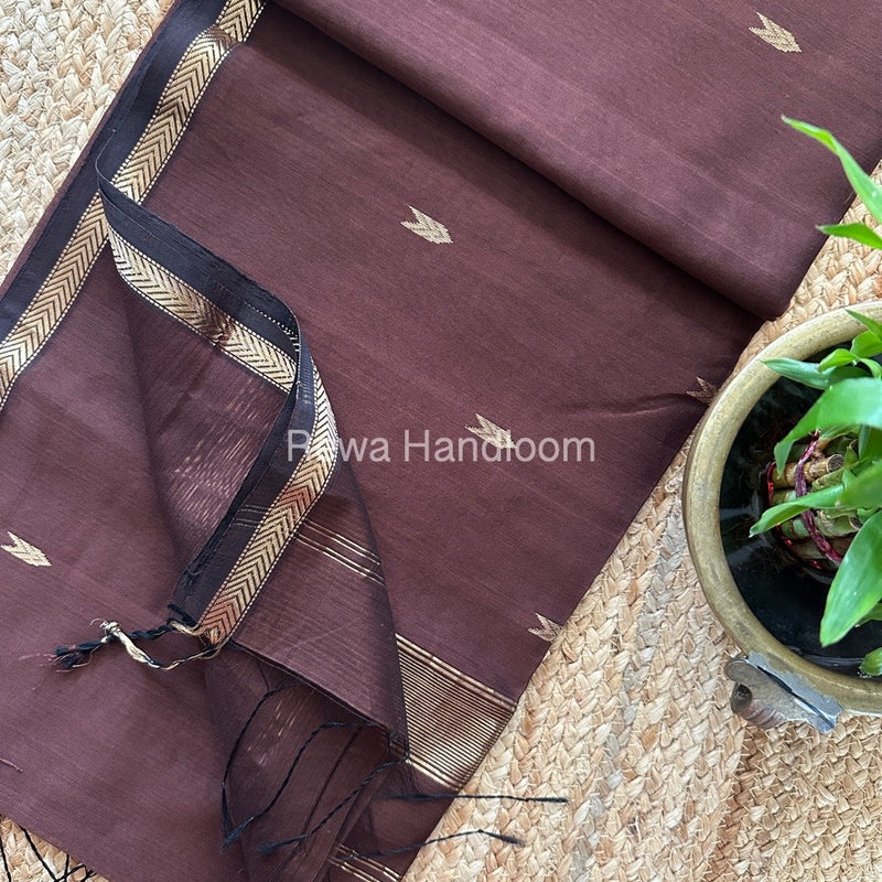  Zari Butti Maheshwari Saree