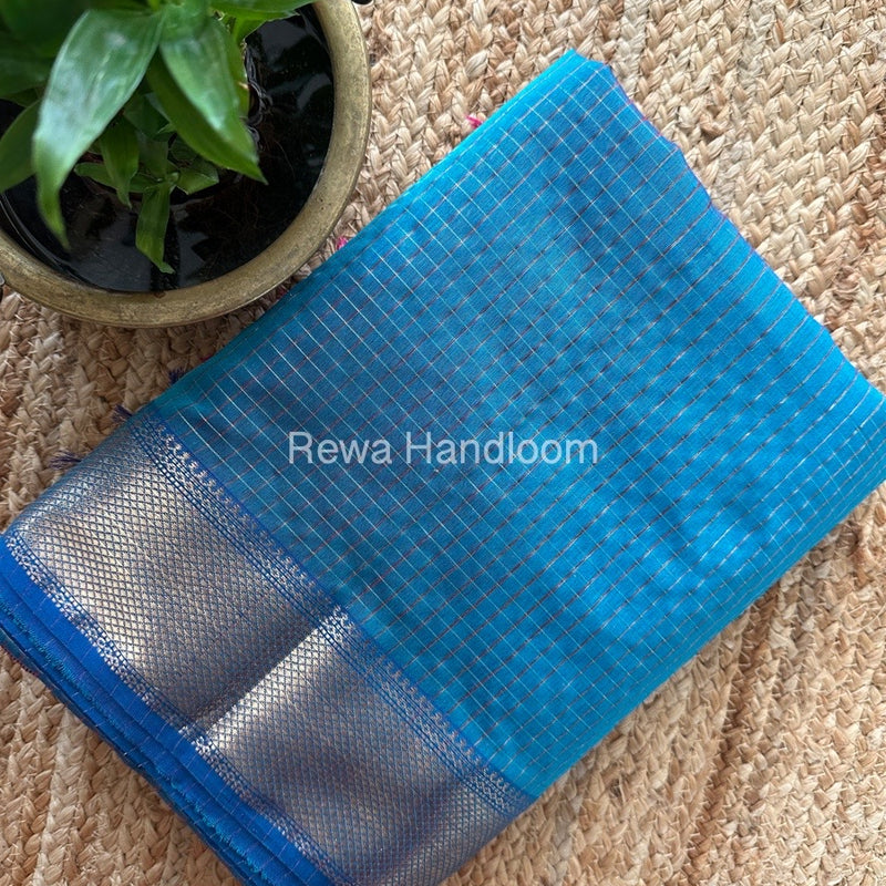 Maheshwari Morpankhi Zari Checks Saree ZCHX270