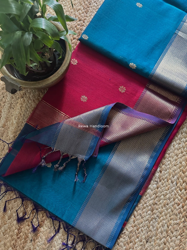 Maheshwari Flower Butti Saree