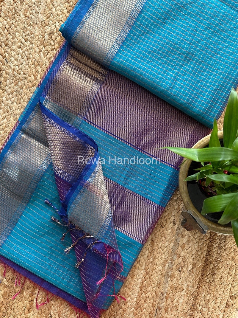 Maheshwari Zari Checks Saree