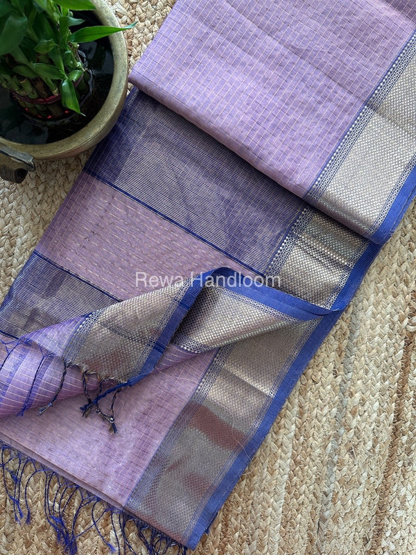 Maheshwari Zari Checks Saree