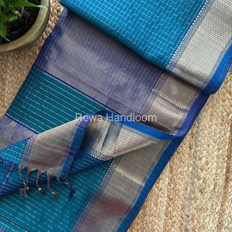 Maheshwari Zari Checks Saree