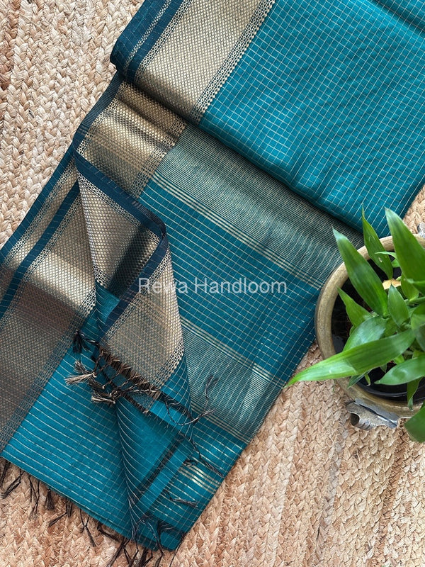 Maheshwari Zari Checks Saree