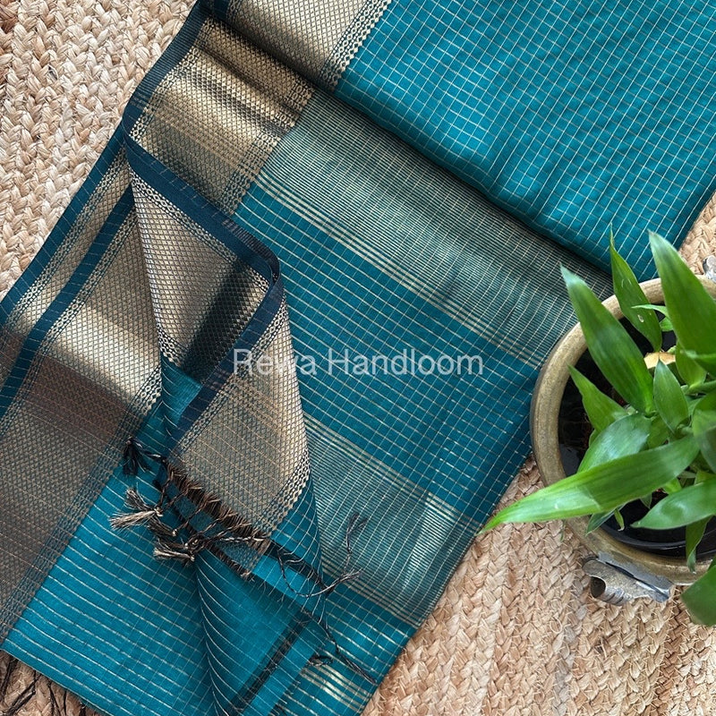 Maheshwari Zari Checks Saree