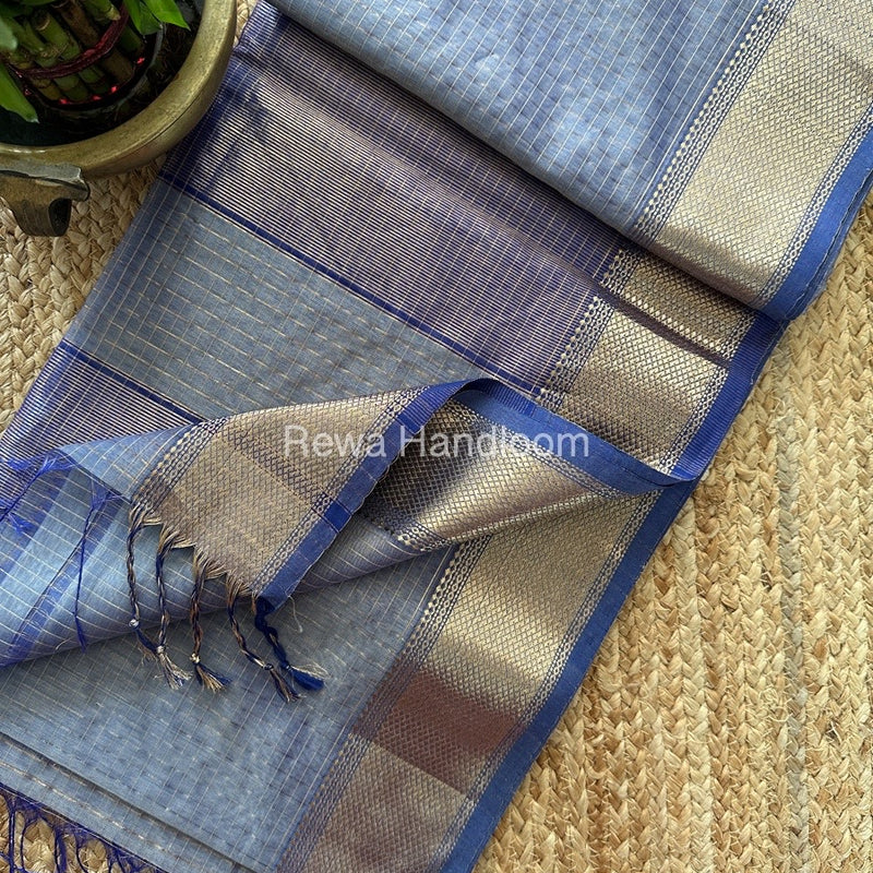 Maheshwari Zari Checks Saree