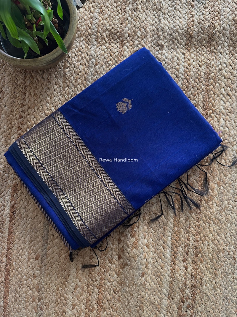 Maheshwari Blue Lotus Butta Saree LLBS018