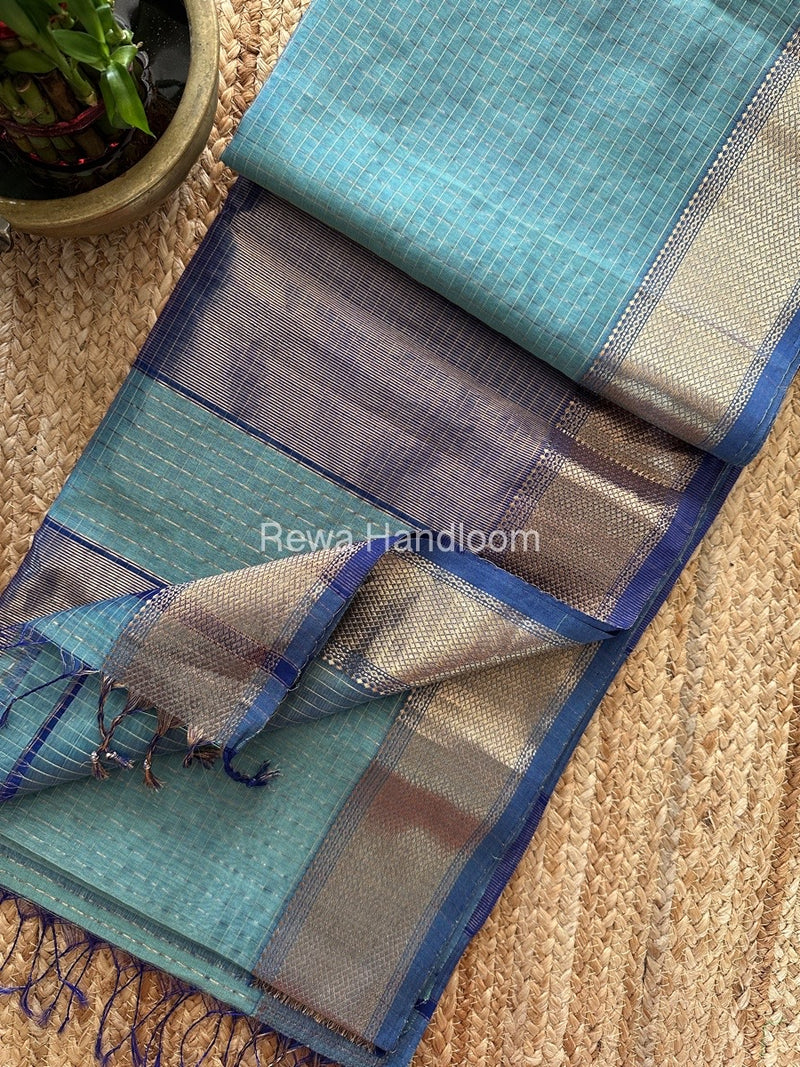 Maheshwari Zari Checks Saree 
