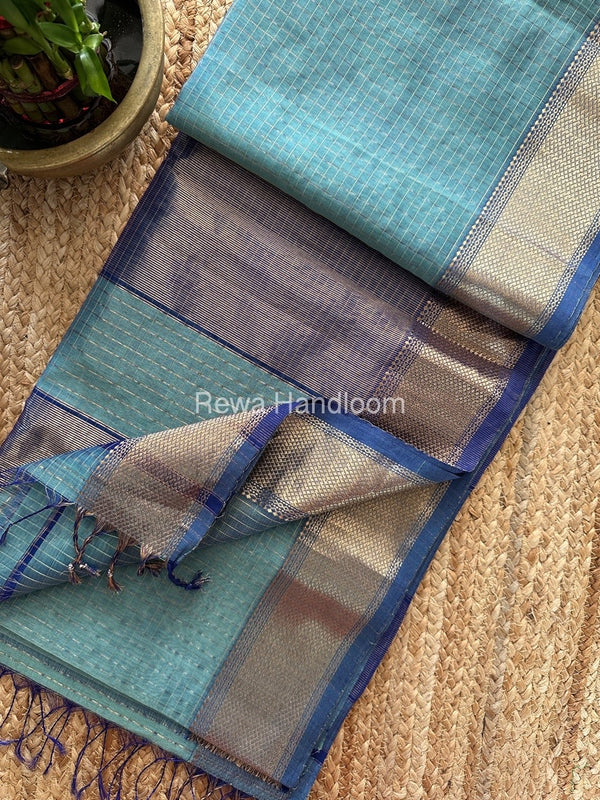 Maheshwari Zari Checks Saree 