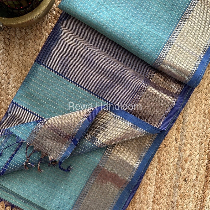 Maheshwari Zari Checks Saree 