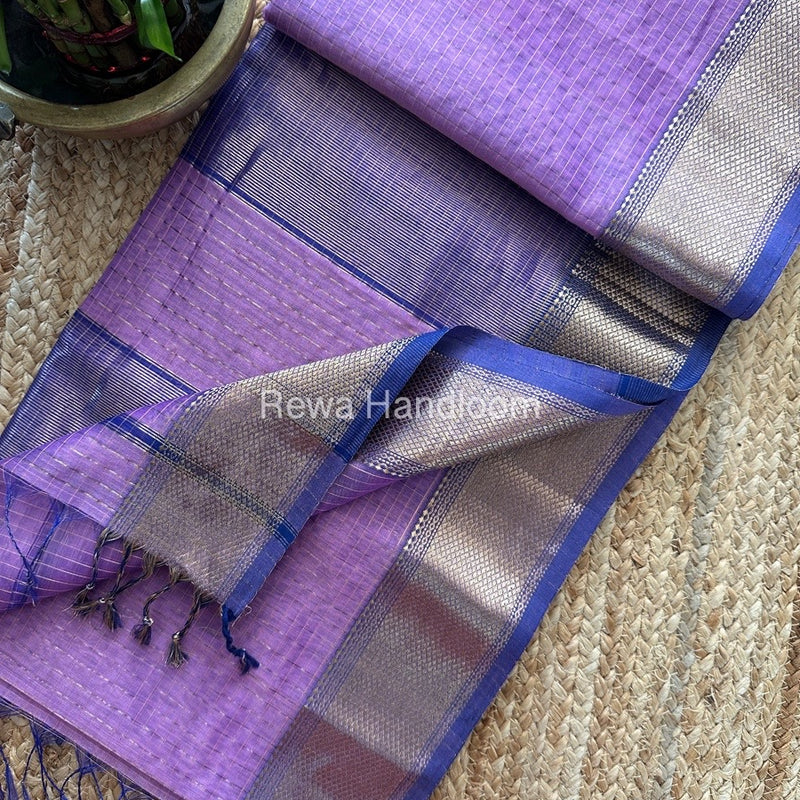 Maheshwari Zari Checks Saree