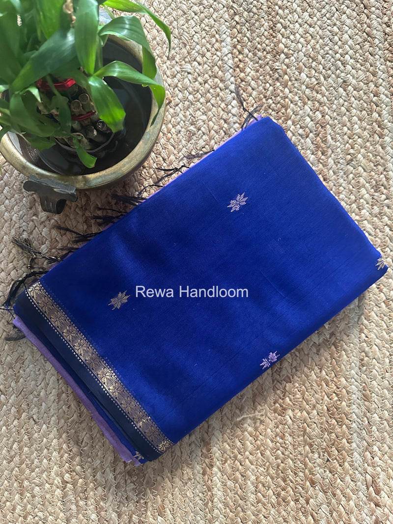 Blue Star Butti Maheshwari Saree SSB022