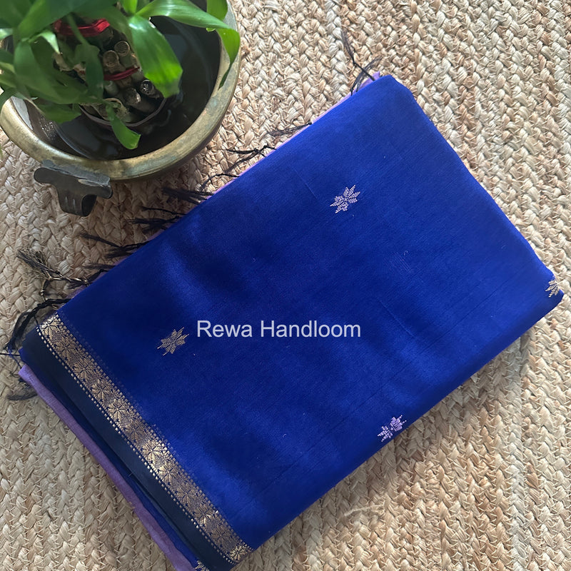 Blue Star Butti Maheshwari Saree SSB022