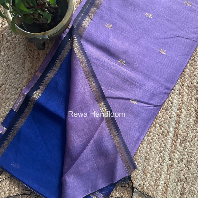 Blue Star Butti Maheshwari Saree SSB022