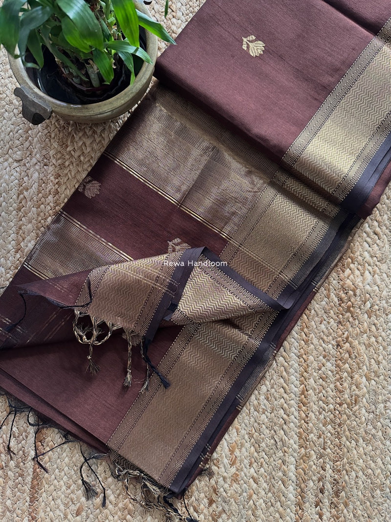 Maheshwari Lotus Butta Saree 