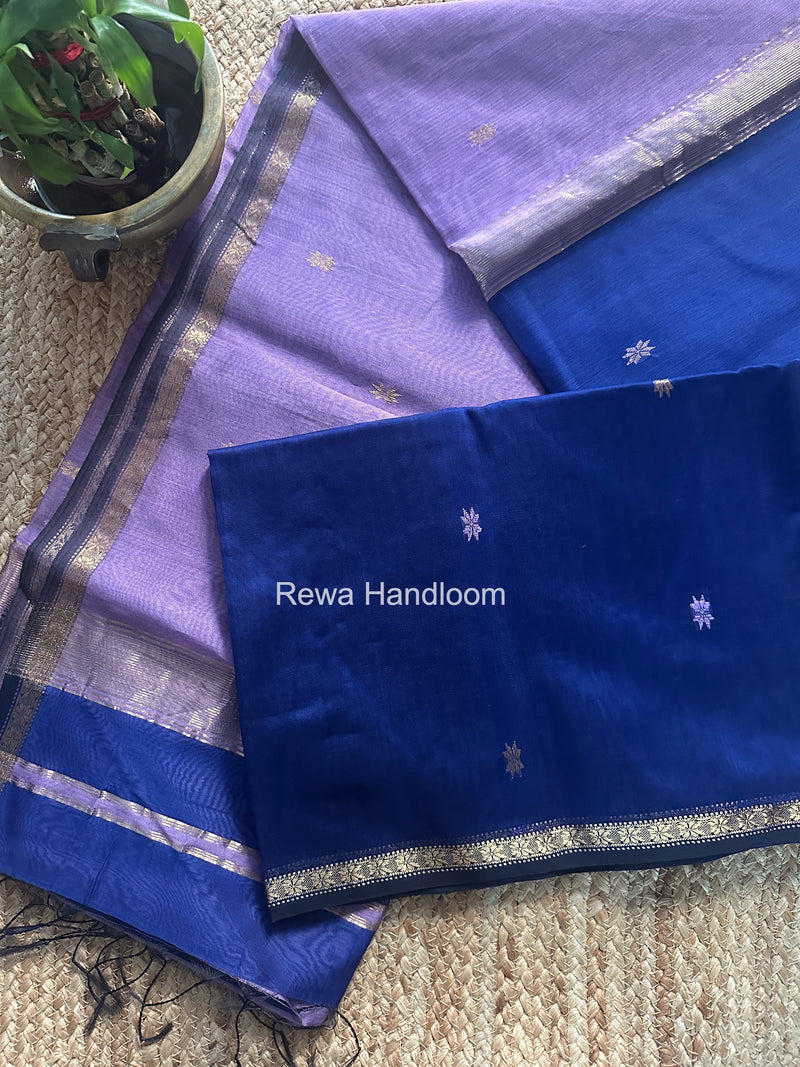 Blue Star Butti Maheshwari Saree SSB022