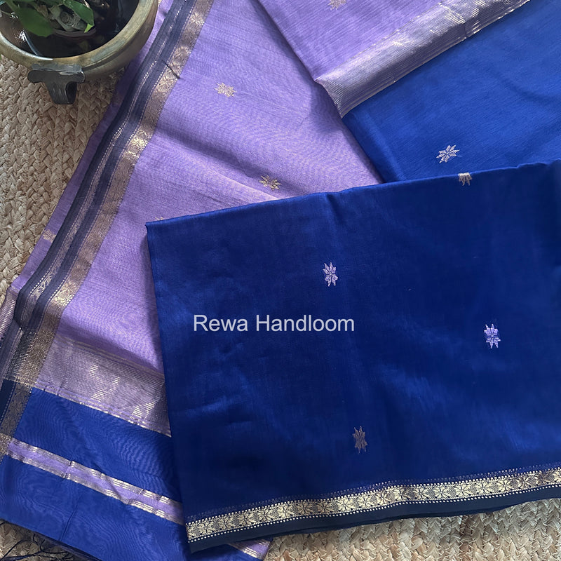 Blue Star Butti Maheshwari Saree SSB022