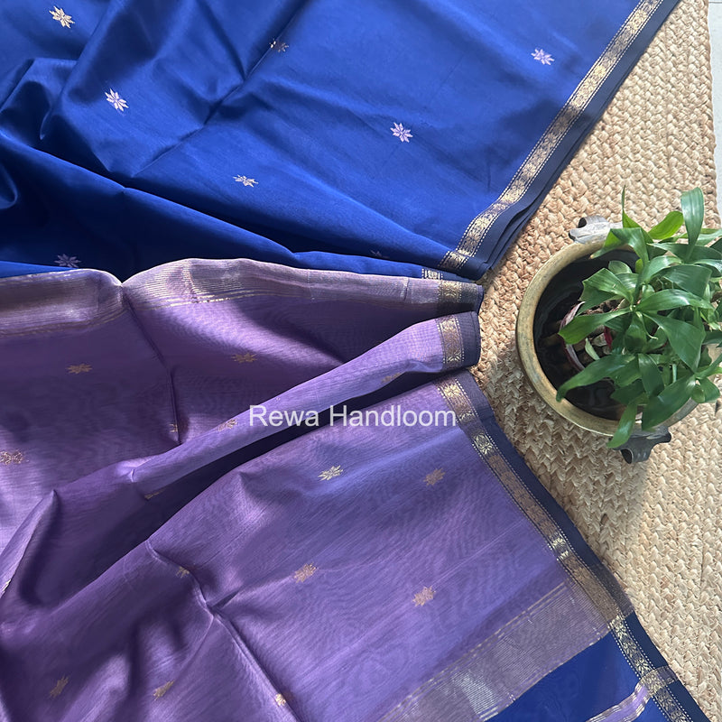 Blue Star Butti Maheshwari Saree SSB022